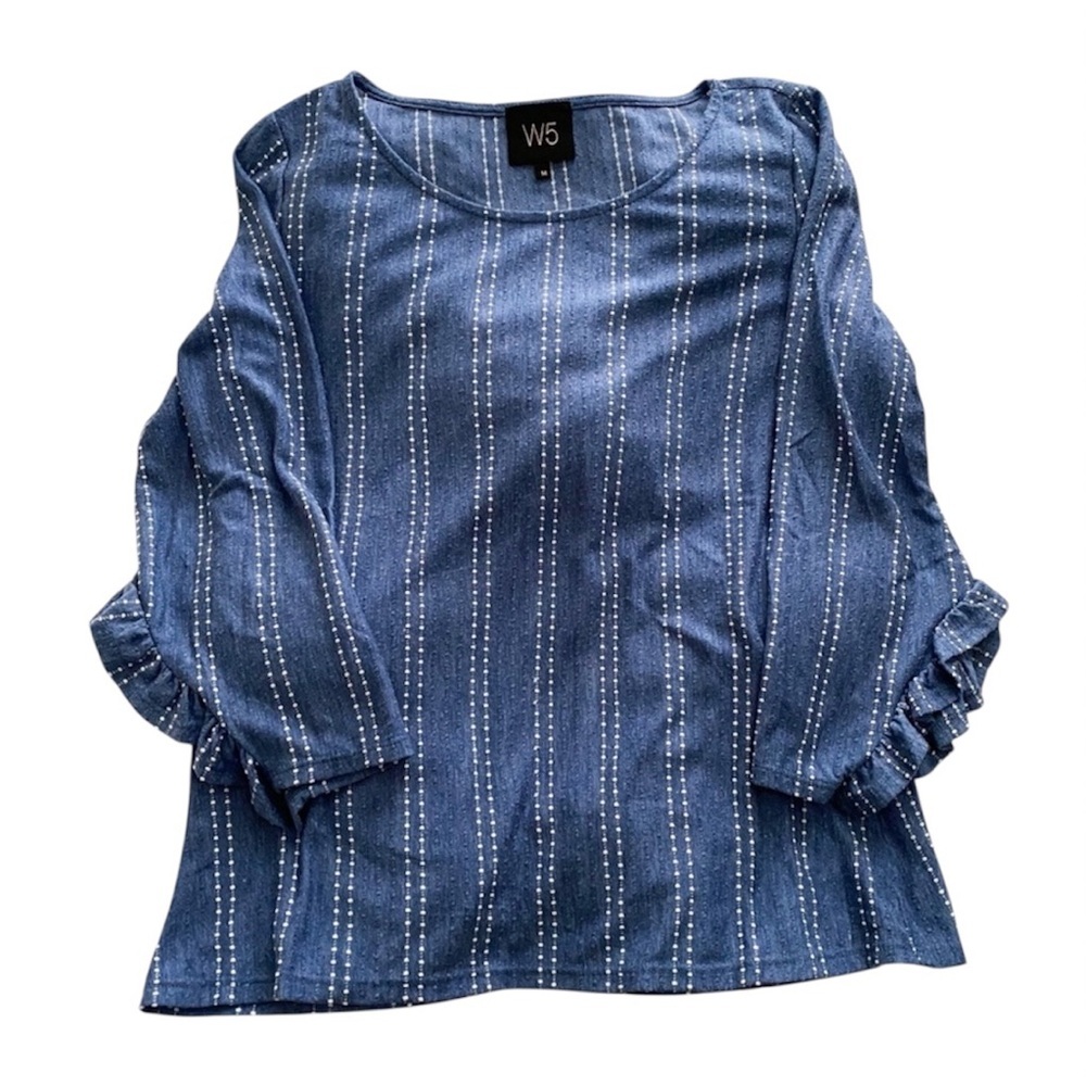 Anthropologie W5 Mariana Ruffle Sleeve Top
